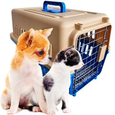 Imagem de Caixa plástica Transporte gatos Cães pequeno porte Nº1 - CHOCMASTER