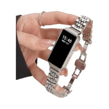 Imagem de Pulseira Slim Unissex De Aço Inoxidável Para Huawei Band 11 NFC 10 9 8