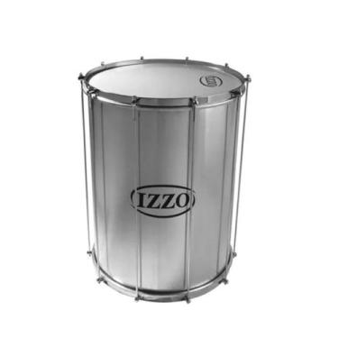 Imagem de Surdo samba izzo 18 pol x 55 cm aluminio c/ pele leitosa