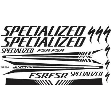 Imagem de Adesivo Bike Bicicleta Specialized Fsr Comp Epic Preto
