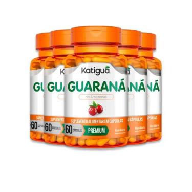 Imagem de Kit 5 Guaraná Katiguá 60 Cápsulas