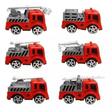 Imagem de Mini Carrinho De Brinquedo Coleção Bombeiro Resgate Infantil - Toy Kin