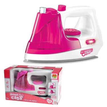 Imagem de Brinquedo Infantil Ferro De Passar Mania De Casa Com Luz Som - Dm Toys