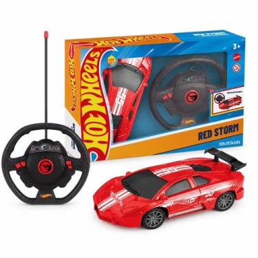 Imagem de Carrinho Controle Remoto Hot Wheels 4 Canais Vermelho - Multikids