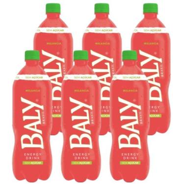 Imagem de Kit 6 Energético Baly Zero Açúcar Melancia Energy Drink 1l