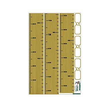 Imagem de WSWJDW Desenhos animados adesivos de parede de medida de altura para quartos de crianças Gráfico de altura Régua Vinil Decalques de parede removíveis Decoração da casa do berçário, 18