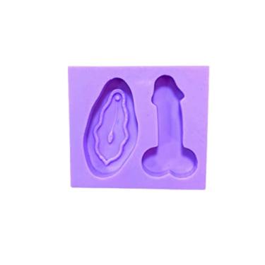 Imagem de Confeitaria dos Moldes, R104 Molde de silicone bandeira pênis vulva resina