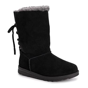 Imagem de MUK LUKS Botas femininas Ziggy Rodeo da moda, Preto, 7
