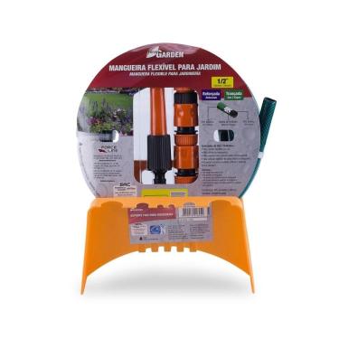 Imagem de Mangueira Trancada 1/2 Vd 10M Engate+Esguicho+Sup Forceline