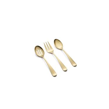 Imagem de Cambridge Silversmiths Rhiannon Conjunto de 3 peças de anfitriã champanhe acetinado