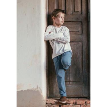 Imagem de Conjunto Infantil Masculino Inverno Gan-K Calça + Blusa Cor:Creme-Demi
