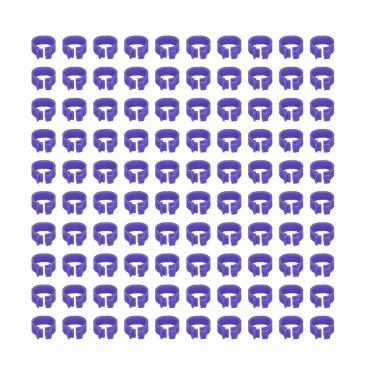 Imagem de Anéis de Perna de Pombos, Anéis de Perna de Aves Compacta Durável para Identificação e Marcação de Pombos(Roxa)