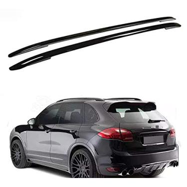 Imagem de UDP-Auto 2 peças serve para barra de trilho lateral de rack de teto de alumínio Cayenne 2011-2018 - preto