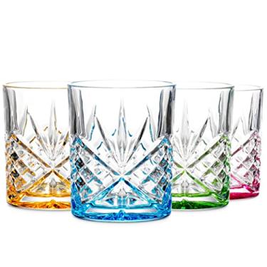 Imagem de Godinger Copos de uísque, copo de uísque antiquado para coquetéis, escocês, bebidas aquáticas - cristal de Dublin, conjunto de 4