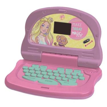 Imagem de Laptop Charm Tech Infantil Bilíngue Candide Barbie Rosa 1853 3+
