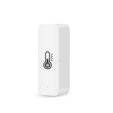 Imagem de Tingpai Tuya ZigBee Sensores de u ade e tempe tu Detector interno APP amento em tempo real Linkage igente compatível com Al Google Home Precisa ser u o com Gate-way