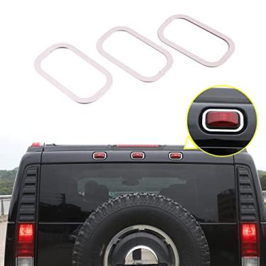 Imagem de PIUGILH Luminária de teto de cabine moldura decorativa adequada para Hummer H2 2003-2009, cobertura de acabamento leve de lâmpadas de teto de cabine