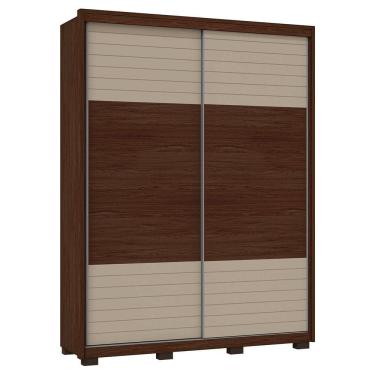 Imagem de Guarda Roupa Casal Confort 2 Portas 3 Gavetas Marrom Caemmun