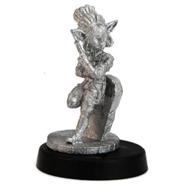 Imagem de Figura miniatura feminina Gnomo Rogue, 100% estanho metal - 24 mm de altura - (para jogos de guerra de mesa de escala de 28 mm) - Feito nos EUA - Miniaturas Stonehaven