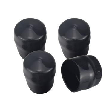 Imagem de 532104757 Tampas de cubo de eixo de roda de borracha compatíveis com Husqvarna Huskee Poulan Crafstman Ryobi Roper cortador de grama, trator, soprador de neve, substitui 532175039 104757X 104757X428 175039 2118R (preto)