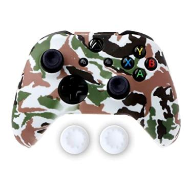Imagem de Capa Capinha Case Skin Compatível com Controle Joystick do Xbox One S X Protetora Anti Impacto Queda Silicone Alta Proteção (Graffiti 05)