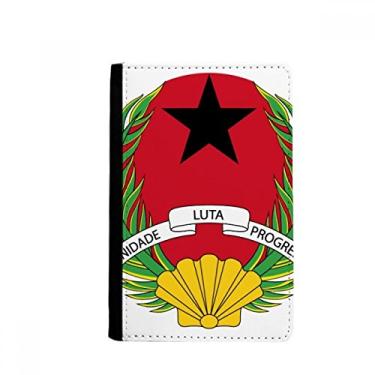 Imagem de Porta-passaporte com emblema nacional da Guiné Bissau Notecase Burse capa carteira porta-cartão, Multicolor