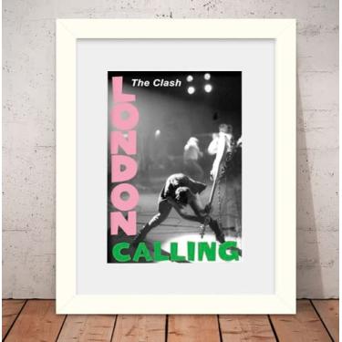 Imagem de Quadro The Clash Punk Rock 56x46cm Vidro + Paspatur W0603