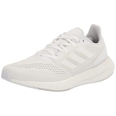 Imagem de adidas Tênis de corrida masculino Pureboost 22, Branco/branco cristal., 9