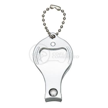 Imagem de Cortador De Unha Abridor De Garrafa Chaveiro 3 Em 1