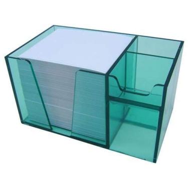 Imagem de Organizador de mesa verde clear c/papel branco 954.5 Acrimet