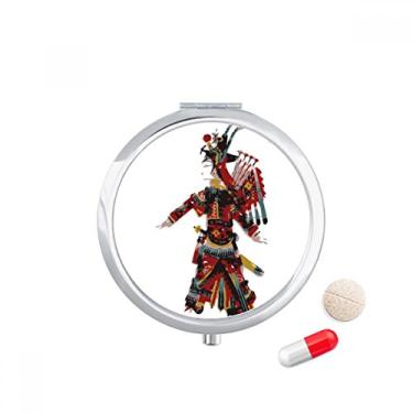 Imagem de Porta-comprimidos de ópera chinesa tradicional Shadow Play, caixa de armazenamento de remédios