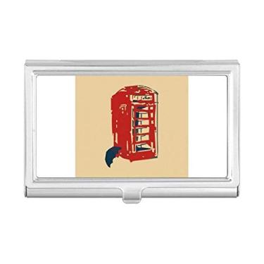 Imagem de Capa para telefone guarda-chuva chuva, porta-cartões de visita, caixa de bolso