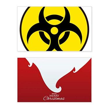 Imagem de Danger Chemical Radiation Symbol Holiday Holiday Holiday Merry Christmas Parabéns Card Christmas Letter Message