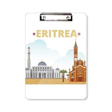 Imagem de Prancheta de prancheta Eritreia City Castle Building A4
