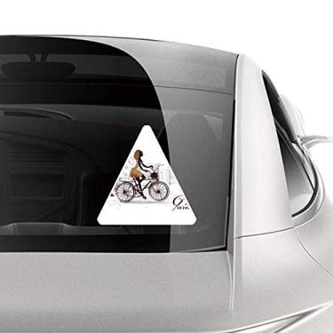 Imagem de DIYthinker Bicycle Lady France Ilustration Pattern Car Sticker Motorcycle Bicycle Luggage Decal