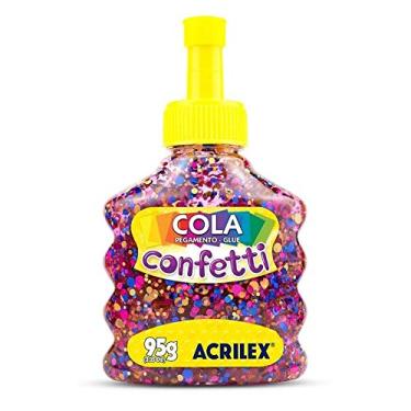 Imagem de Cola Confetti, Fantasia, 95 g, Acrilex, 2495/239