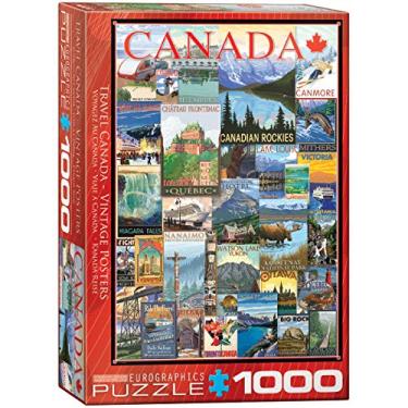 Imagem de EuroGraphics Travel Canada Vintage Ads Puzzle (1000 Piece) (6000-0778)