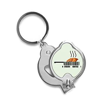 Imagem de Cortador de unha de aço inoxidável para churrasco de carne Art Deco, presente moderno