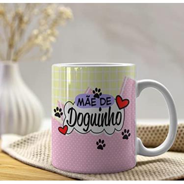 Imagem de Caneca Presente mãe de cachorro doguinho Xícara Cerâmica