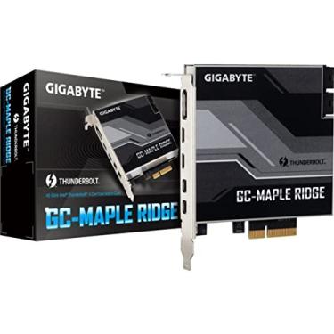 Imagem de GIGABYTE GC-MAPLE RIDGE (Controlador Intel/Thunderbolt 4/JHL 8540/2 USB Tipo-C/ 1 DisplayPort 1.4/2 Mini DisplayPort/Largura de banda máxima 40 GB/s/PCle Card)
