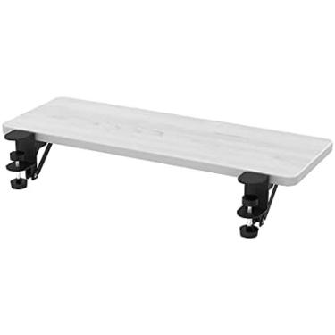 Imagem de Prateleira De Apoio De Braço Dobrável Para Extensor De Mesa, Plataforma De Extensão De Teclado Com Braçadeira, Bandeja De Extensão De Mesa Ergonômica, Suporte De Cotovelo Dobrável Para Computador,