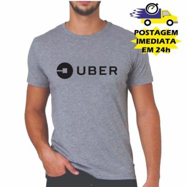 Imagem de Camiseta Cinza Uber Motorista De Aplicativo - Rodrigues Stampas