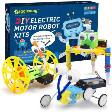 Imagem de Kits de Ciência Robótica do Motor Elétrico Giggleway, Brinquedos DIY STEM para crianças, Kits de Experimentos de Ciência de Construção para Meninos e 