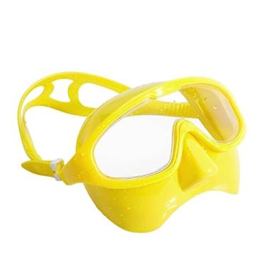 Imagem de YIJU Máscara de mergulho antiembaçante, máscara de mergulho com proteção nasal, óculos de mergulho, óculos de natação, óculos de mergulho para surfe, , AMARELO