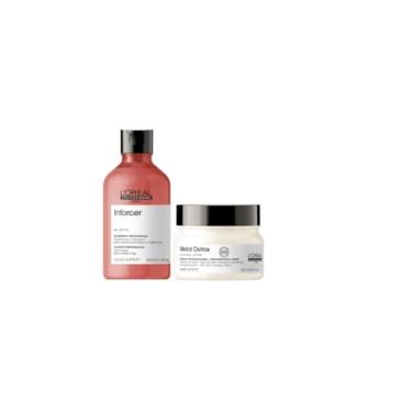 Imagem de Kit L´Oréal Inforcer Shampoo 300ml + Metal Detox Máscara 250g