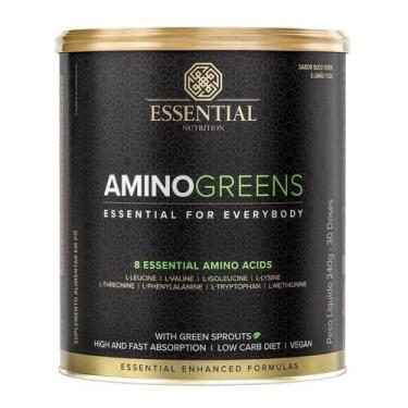 Imagem de Amino Greens Lata (240G) - Padrão: Único - Essential Nutrition