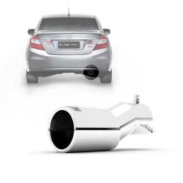 Imagem de Ponteira De Escapamento Esportivo Outs Civic 2012  Até  2016 Aço Inox Top