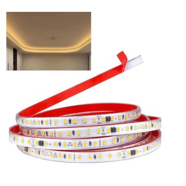 Imagem de Fita de Led SMD 3000K 3 Metros 127V Plug Conector Fita Dupla Face Perfil Sanca Gesso