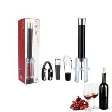Imagem de Conjunto de abertura de vinho Wino On The Go | Conjunto de abridor de garrafas de vinho com bomba de pressão de ar | Conjunto de presente prático criativo para abridor de vinho para casa ou bar