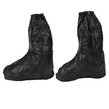Imagem de Capas para sapatos de chuva, use amplamente capas para botas de chuva resistentes à abrasão para andar de bicicleta para neve na chuva(XL)